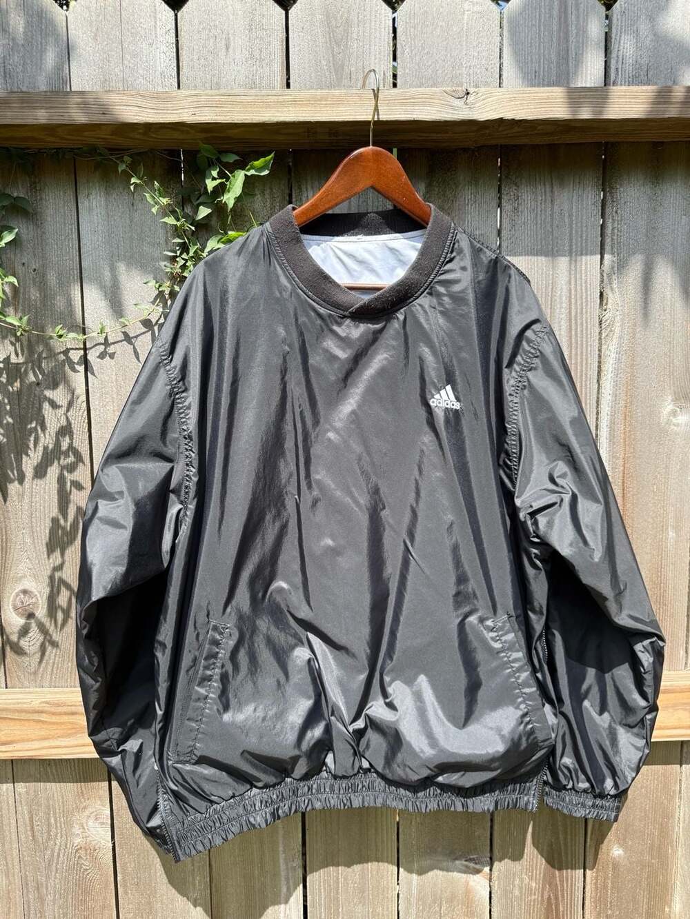 Adidas Reversible Windbreaker Jacket Black White